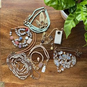 Six beautiful long necklaces